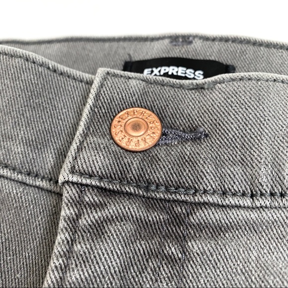 NWT Super High Waist Light Gray Mom Jeans - Picture 3 of 12